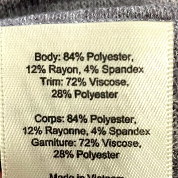 Wilfred Two-Tone Sweater – Rounded Neckline, Raw Edge Hem, Size Small - Picture 8 of 10